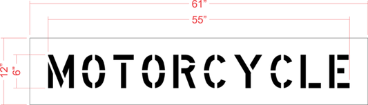 6" MOTORCYCLE Stencil