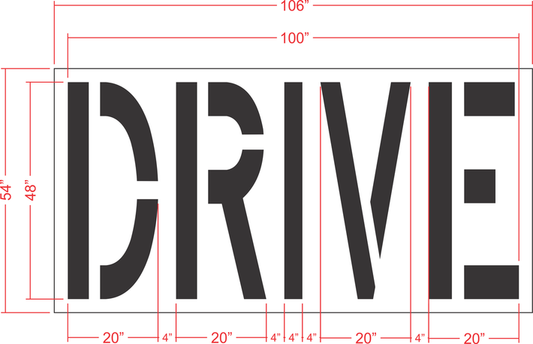 Chick-Fil-A DRIVE Stencil