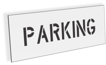 4" PARKING Stencil