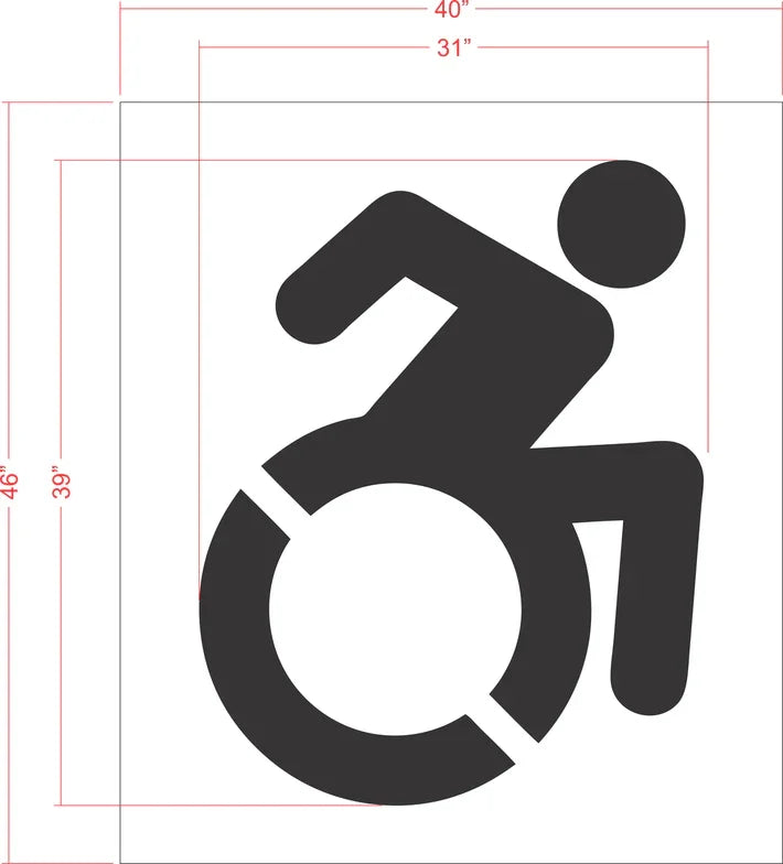 NYSDOT 39" Handicap Accessible Stencil