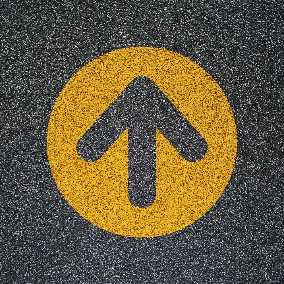McDonalds Circle Arrow Stencil