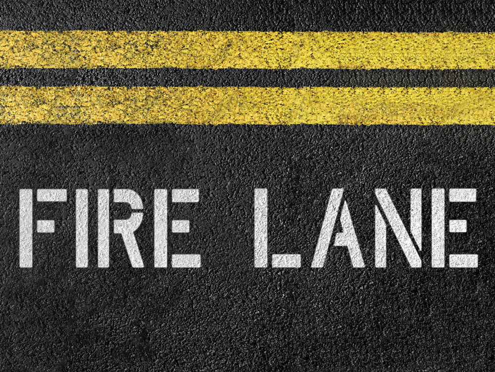 4" FIRE LANE Stencil