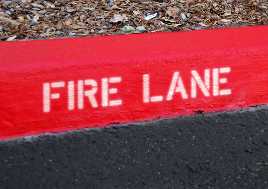 4" FIRE LANE Stencil