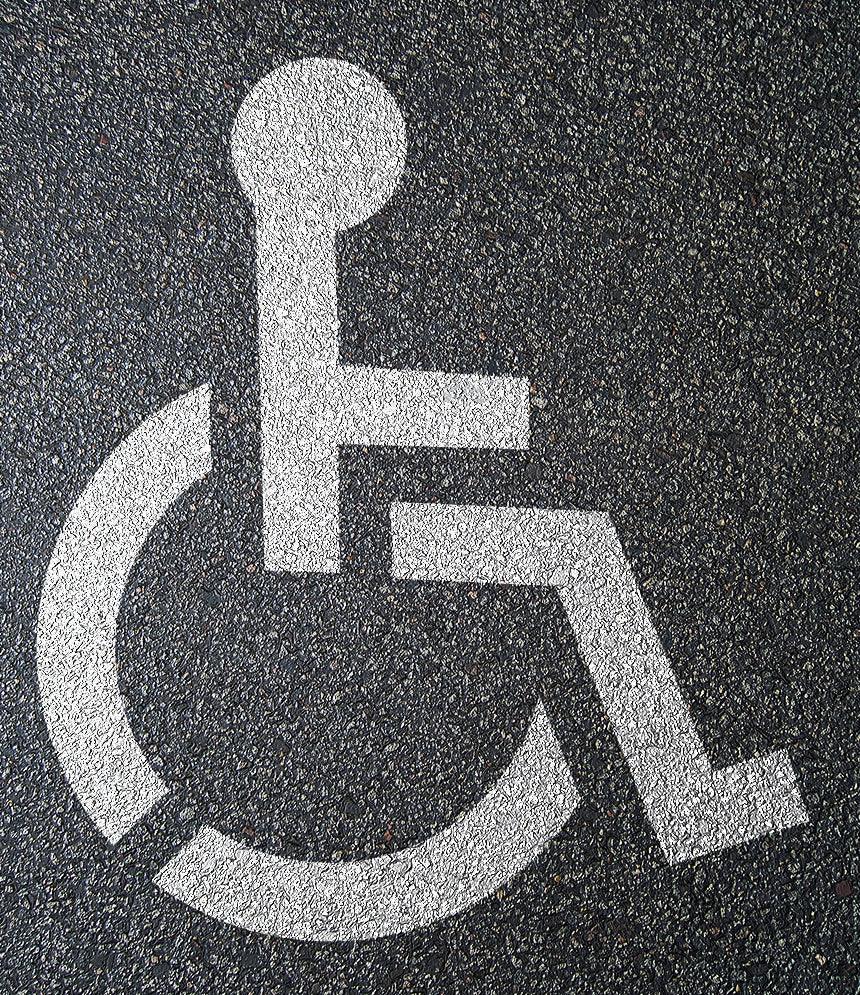 72" Handicap Stencil