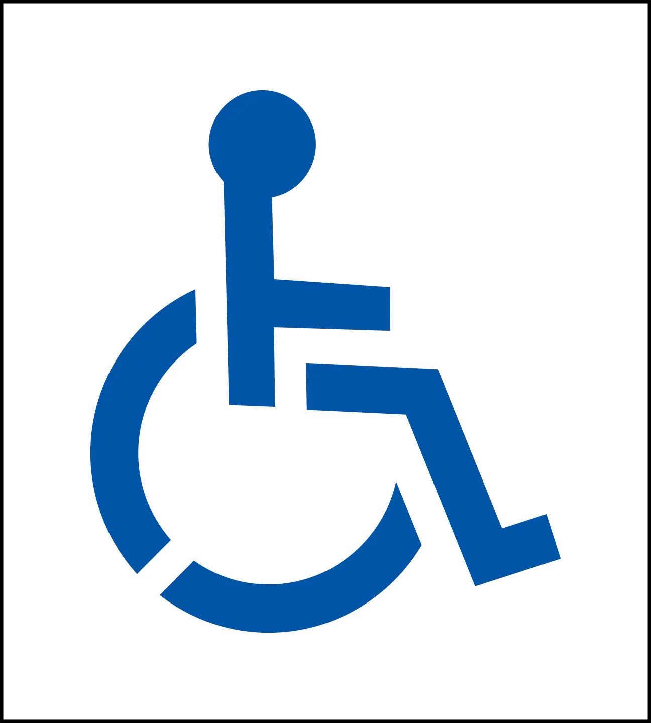 15" Handicap Stencil
