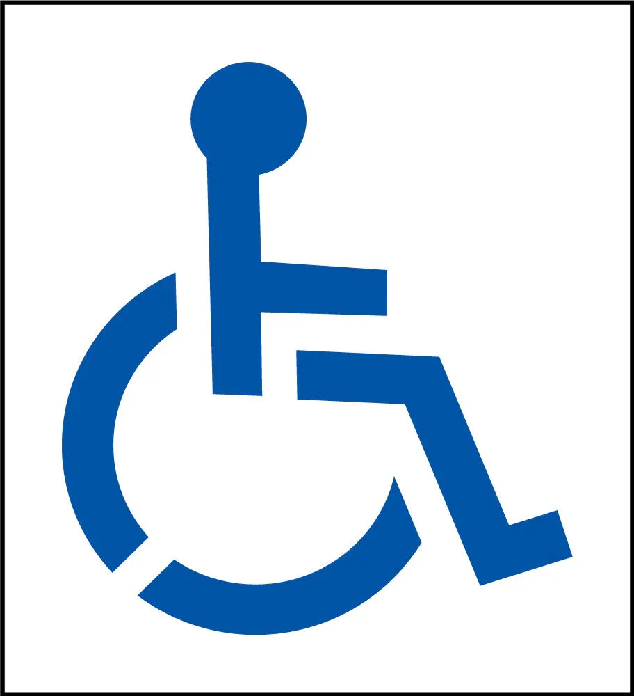 28" Handicap Stencil