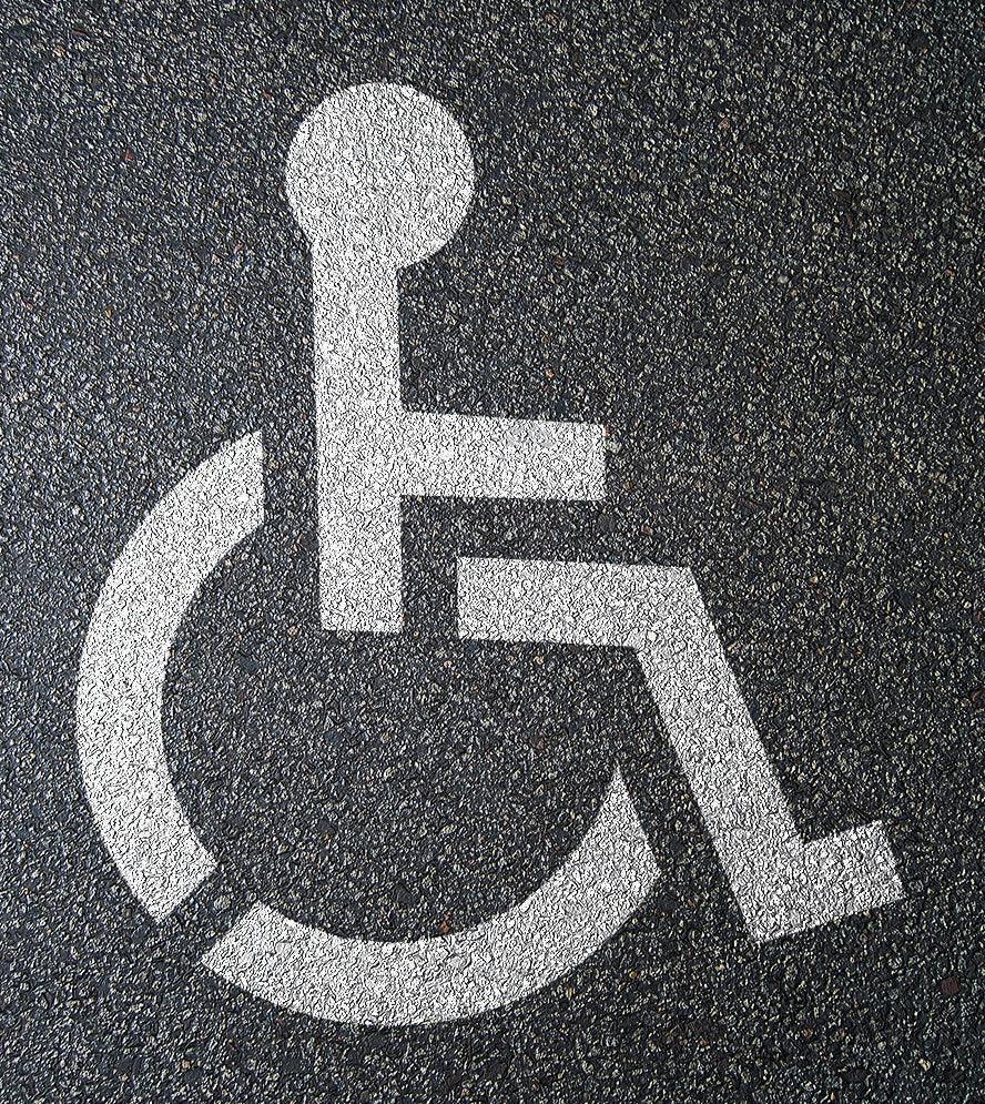 34" Handicap Stencil