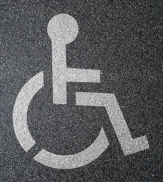 34" Handicap Stencil