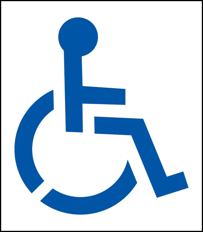 34" Handicap Stencil