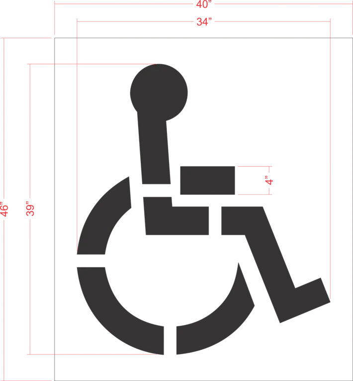 39" Legacy Handicap Stencil