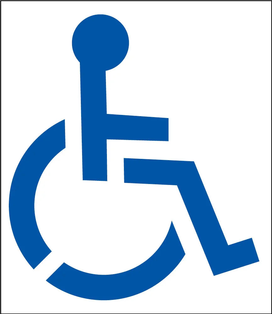 72" Handicap Stencil