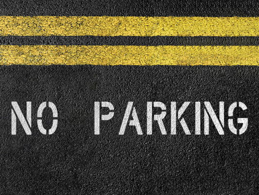 4" NO PARKING Stencil