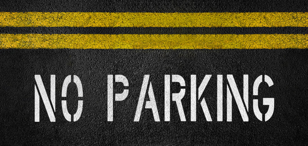 18" NO PARKING Stencil (Narrow)