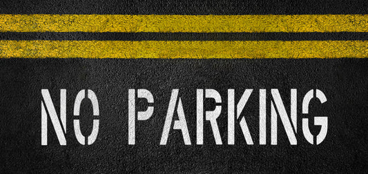 18" NO PARKING Stencil (Narrow)