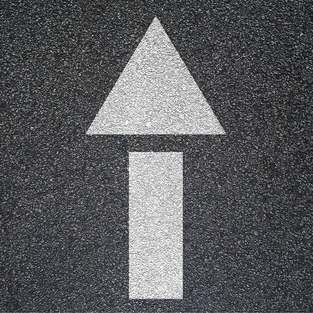 42" Straight Arrow Stencil