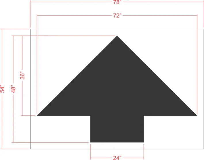 Kroger 48" Straight Arrow Stencil