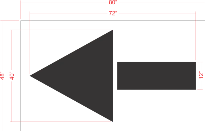 Chick-Fil-A 72" Straight Arrow