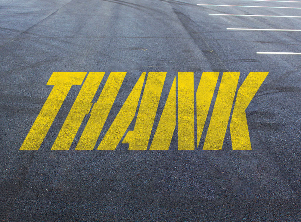 McDonalds 34" THANK Stencil