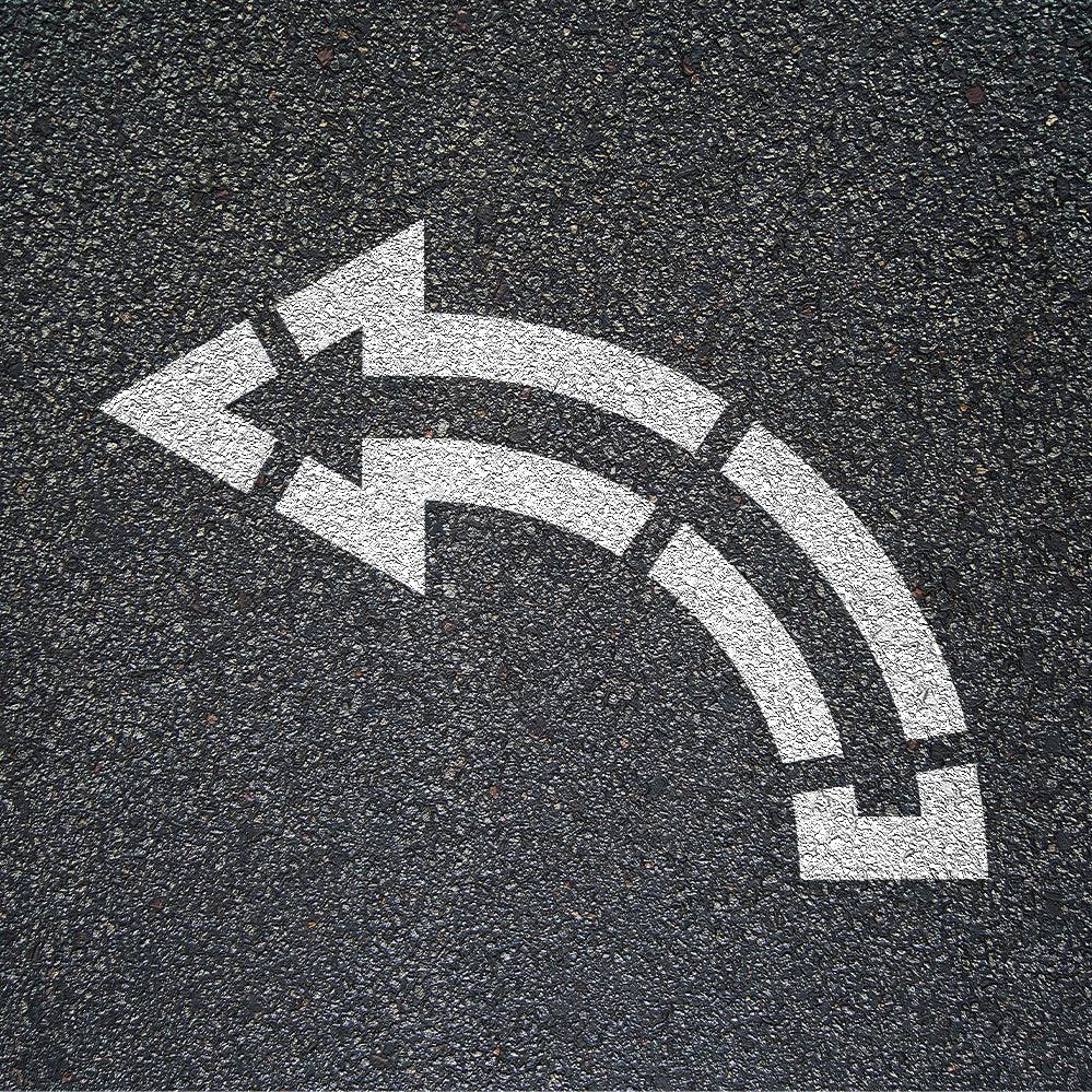 Walmart 57" Turn Arrow Stencil (Legacy)