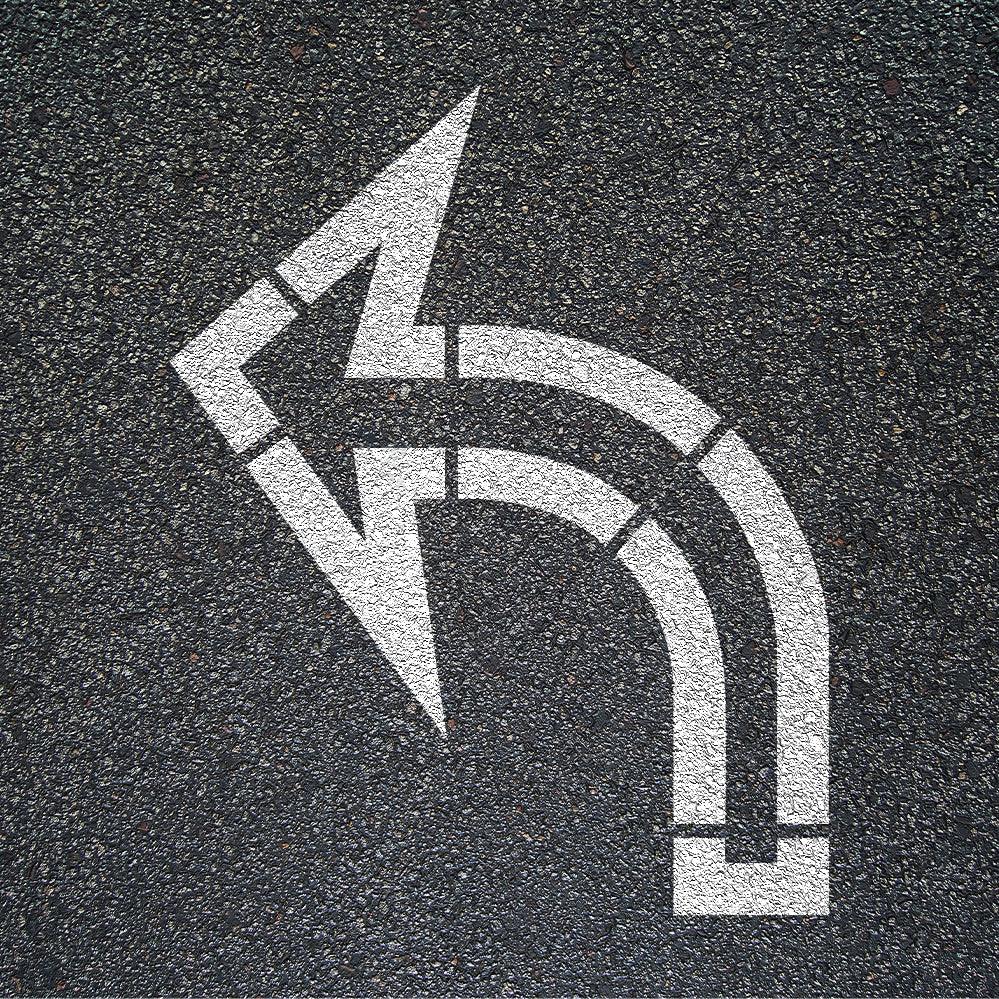 Walmart 64" Turn Arrow outline