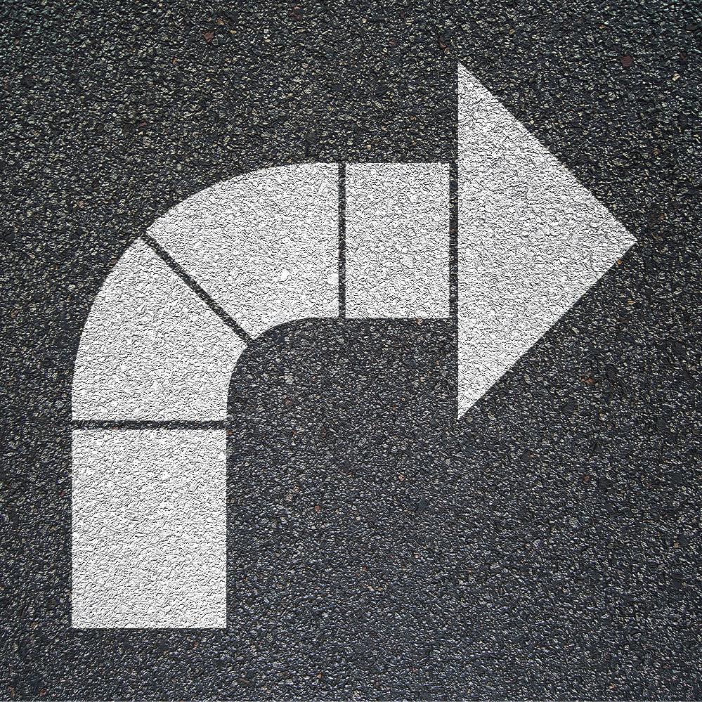 66" Walgreens Turn Arrow Stencil