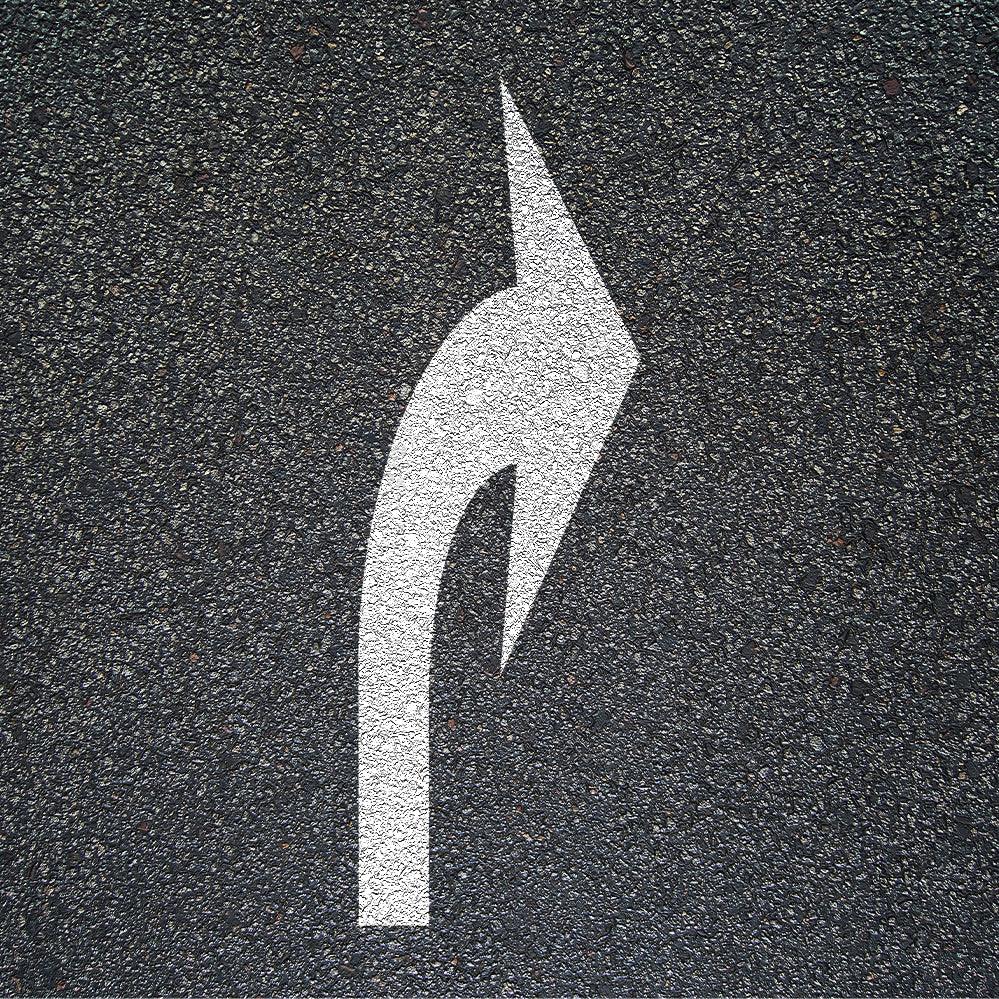 96" FHWA/DOT Elongated Turn Arrow Stencil