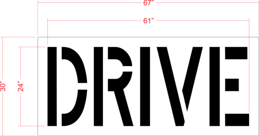 24" DRIVE Stencil